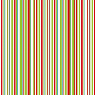 Colorful Christmas Blue Stripe