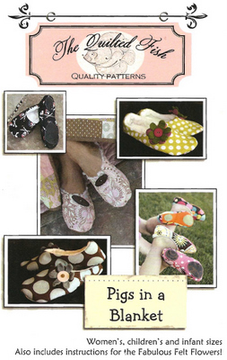 Pattern - Pigs in a Blanket by Quilted Fish