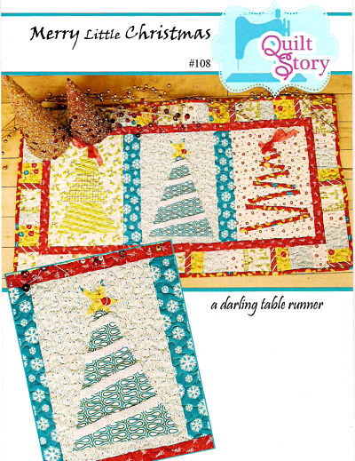 Pattern - Merry Little Christmas Table Runner by Quilt Story-quilt story pattern merry little christmas table runner 108