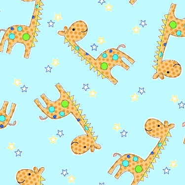 Comfy Giraffes and Stars Flannel