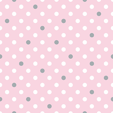 Mia Dot White Gray on Pink Flannel