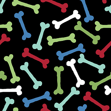 Bones on Black Flannel