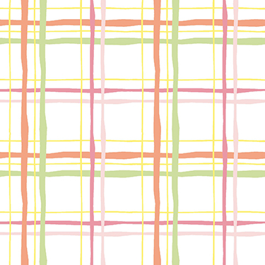 Plaid Pink Orange Green Yellow Flannel