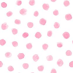Pink Dots on White Flannel
