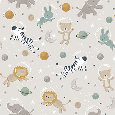 Starry Adventures Animals Flannel