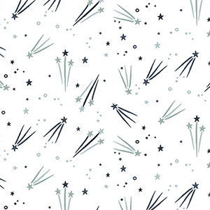 Starry Adventures Shooting Stars Flannel