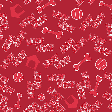 Red Woof Toss Flannel