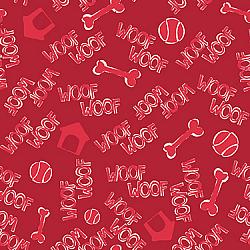 Red Woof Toss Flannel