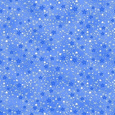 Comfy Stars Blue Tonal Flannel