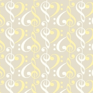 Songbook Little Star Musical Notes Yellow Flannel