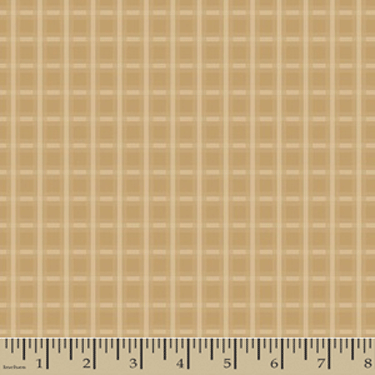 Comfy Tan Jungle Animal Tonal Check - 13" Remnant