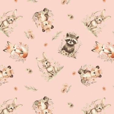 Sagebrush Babies Toss Pink Flannel
