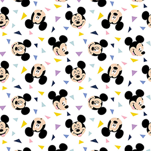 Mickey Mouse Confetti Toss Flannel