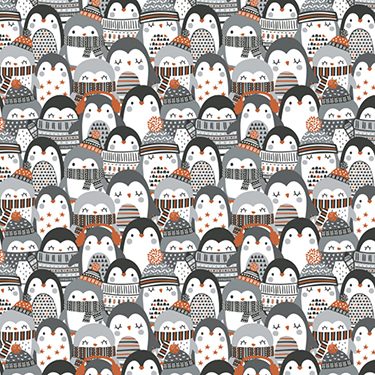 Cozy Penguins Flannel #89200701B-01