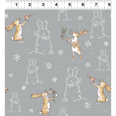 Guess How Much I Love You 2026 Bunnies Gray Flannel