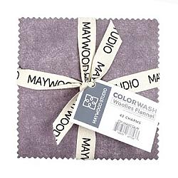 5" Charm Pack - Color Wash Woolies Flannel by Maywood Studio