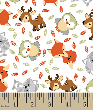 Sweet Woodland Friends Flannel