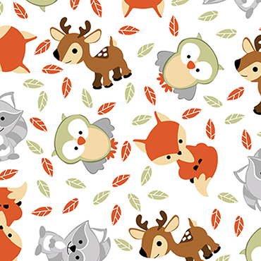 Sweet Woodland Friends Flannel