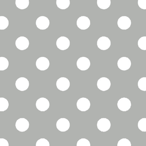 Fun Dots Gray Nursery Flannel - 9" Remnant