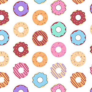 Donut Dots David Textiles Flannel