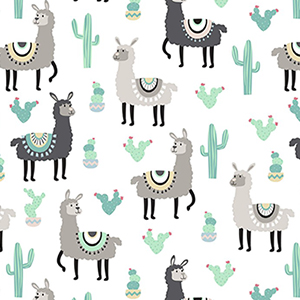 Desert Llamas David Textiles Flannel