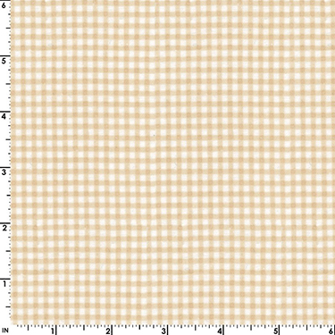 Gingham Check Tan EESCO Flannel