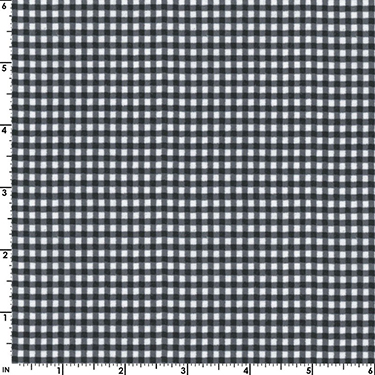 Gingham Check Black EESCO Flannel