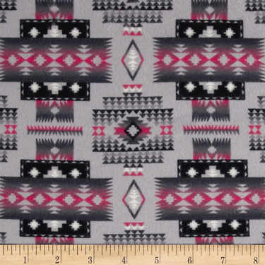 Tucson Native Flannel F252 Gray - 26" Remnant
