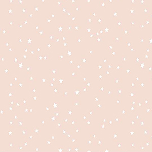 Baby Girl Nursery Stars Pink Flannel - 23" Remnant