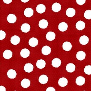 Snow Crew Fuzzy Dots Red Flannel