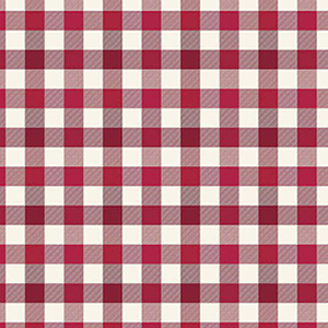 Old Fashioned Christmas Check Red Flannel F15032
