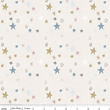 Safari Stargazing Boy Stars Multi Flannel F15311
