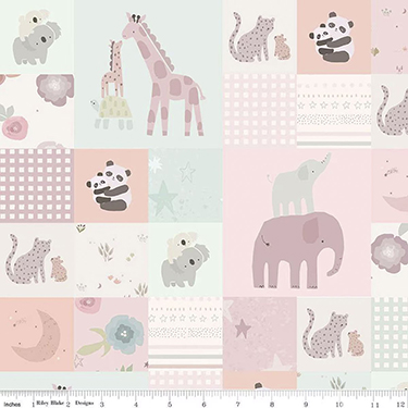 Safari Stargazing Girl Cheater Print Multi Flannel F15315