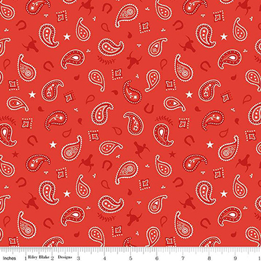Lil Buckaroos Paisley Red Flannel F16021