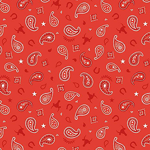 Lil Buckaroos Paisley Red Flannel F16021