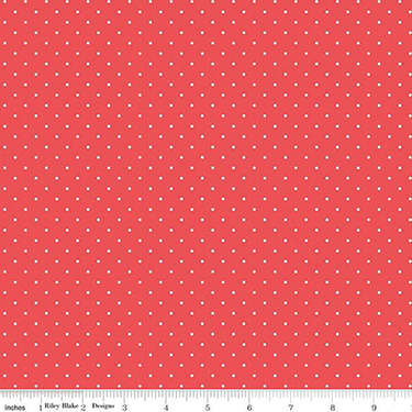 Dots Red Flannel F16028