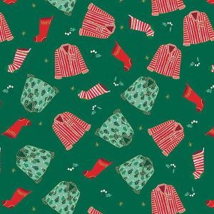 Christmas Pajamas Green Flannel F16521