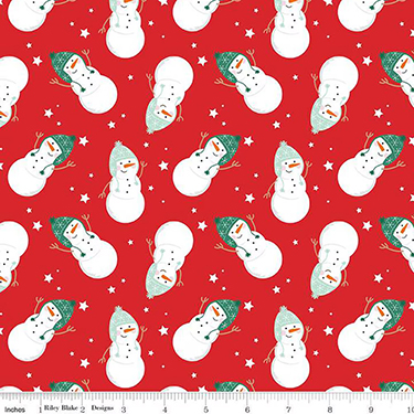 Snowmen Red Flannel F16522