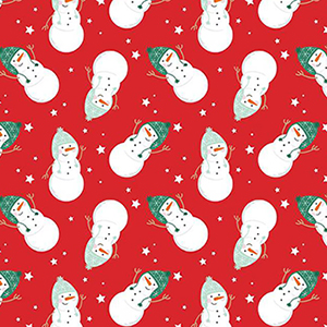 Snowmen Red Flannel F16522