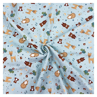 Baby Boy Animal Toss Blue Flannel F17500