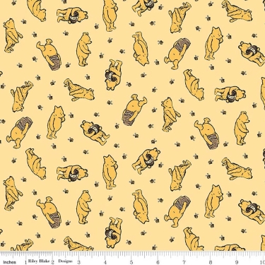 Winnie the Pooh Toss Sunshine Flannel F17503