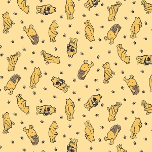 Winnie the Pooh Toss Sunshine Flannel F17503