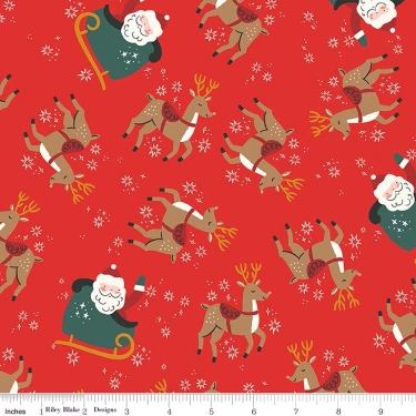 The North Pole Reindeer Toss Red Flannel F17750