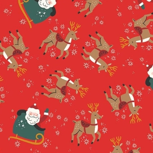The North Pole Reindeer Toss Red Flannel F17750