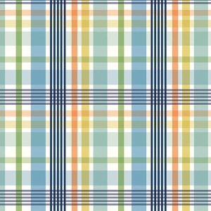 Love You to the Moon Plaid Blue Flannel F18271