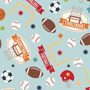 Game Day Main Aqua Flannel - 11" Remnant