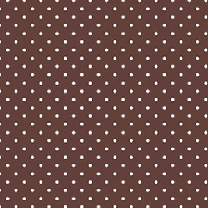 FQ Single - Swiss Dot Brown Flannel