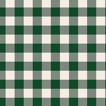 Christmas Traditions Buffalo Check Green Flannel - 16" Remnant