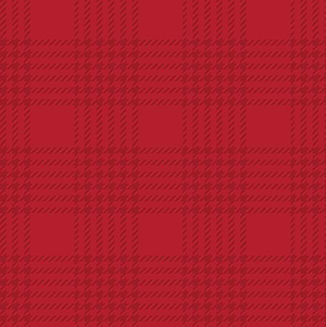 Yuletide Plaid Red Tonal Flannel - 10" Remnant