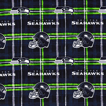 NFL Seattle Seahawks Plaid Licensed Flannel